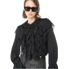 Pinko - Ruffled Blouse - Black - Shirts - Made in Italy - Luxury Exclusive Collection - Avvenice^ Shirts