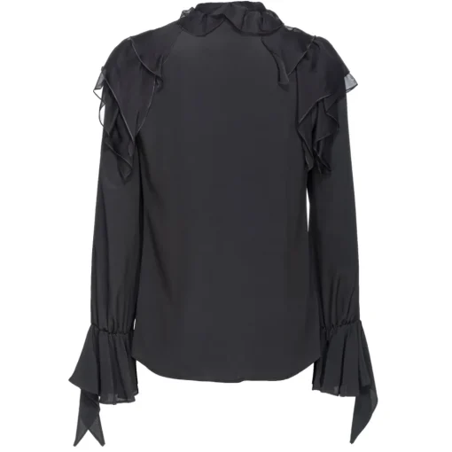 Pinko - Ruffled Blouse - Black - Shirts - Made in Italy - Luxury Exclusive Collection - Avvenice^ Shirts