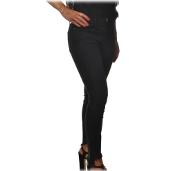 Pinko - Stretch Trousers Sabrina3 Slim Fit - Black Denim - Trousers - Made in Italy - Luxury Exclusive Collection - Avvenice^ Trousers