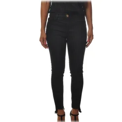 Pinko - Stretch Trousers Sabrina3 Slim Fit - Black Denim - Trousers - Made in Italy - Luxury Exclusive Collection - Avvenice^ Trousers