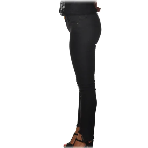 Pinko - Stretch Trousers Sabrina3 Slim Fit - Black Denim - Trousers - Made in Italy - Luxury Exclusive Collection - Avvenice^ Trousers