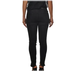 Pinko - Stretch Trousers Sabrina3 Slim Fit - Black Denim - Trousers - Made in Italy - Luxury Exclusive Collection - Avvenice^ Trousers