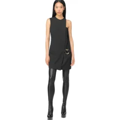 Pinko - Swallow Detail Dress - Black - Dress - Made in Italy - Luxury Exclusive Collection - Avvenice