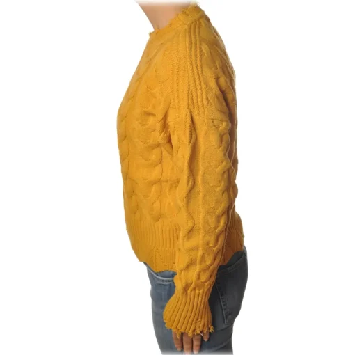 Pinko - Sweater Chianti with Braid - Yellow - Sweater - Made in Italy - Luxury Exclusive Collection - Avvenice^ Knitwears