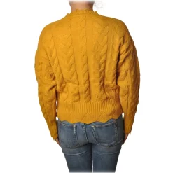Pinko - Sweater Chianti with Braid - Yellow - Sweater - Made in Italy - Luxury Exclusive Collection - Avvenice^ Knitwears