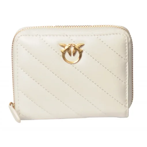 Pinko - Taylor V Quilt Wallet - White - Wallet - Made in Italy - Luxury Exclusive Collection - Avvenice^ Wallets