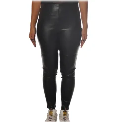 Pinko - Trousers Anselmo Leggings Slim Fit in Faux Leather - Black - Trousers - Made in Italy - Luxury Exclusive Collection - Avvenice^ Trousers