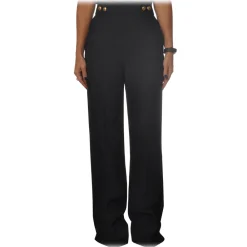 Pinko - Trousers Sbozzare3 Wide Leg and High Waist - Black - Trousers - Made in Italy - Luxury Exclusive Collection - Avvenice^ Trousers