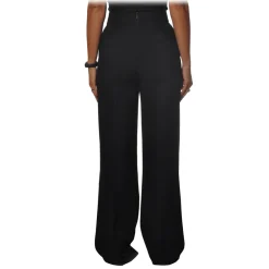 Pinko - Trousers Sbozzare3 Wide Leg and High Waist - Black - Trousers - Made in Italy - Luxury Exclusive Collection - Avvenice^ Trousers