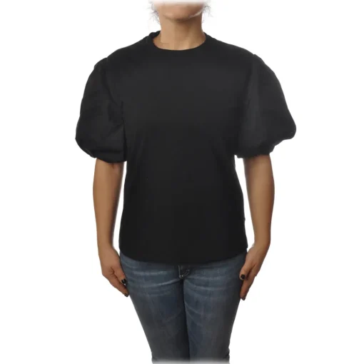 Pinko - T-shirt Bettyboop Round-neck with Balloon Sleeve - Black - T-shirt - Made in Italy - Luxury Exclusive Collection - Avvenice^ T-shirt