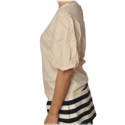 Pinko - T-shirt Bettyboop Round-neck with Balloon Sleeve - Ivory - T-shirt - Made in Italy - Luxury Exclusive Collection - Avvenice