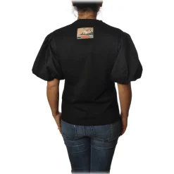 Pinko - T-shirt Bettyboop Round-neck with Balloon Sleeve - Black - T-shirt - Made in Italy - Luxury Exclusive Collection - Avvenice^ T-shirt