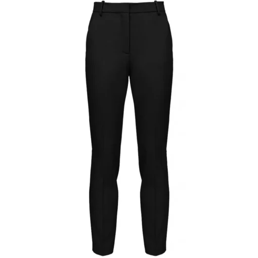 Pinko - Viscose Cigarette Trousers - Black - Trousers - Made in Italy - Luxury Exclusive Collection - Avvenice