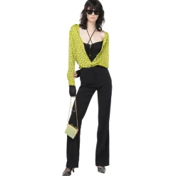 Pinko - Viscose Flare Trousers - Black - Trousers - Made in Italy - Luxury Exclusive Collection - Avvenice^ Trousers