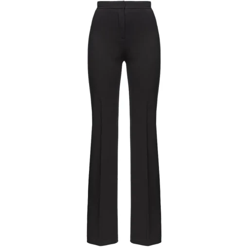 Pinko - Viscose Flare Trousers - Black - Trousers - Made in Italy - Luxury Exclusive Collection - Avvenice^ Trousers