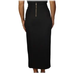 Pinko - Wrap Skirt Goffredo with Slit - Black - Skirt - Made in Italy - Luxury Exclusive Collection - Avvenice^ Skirts