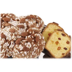 Pist\u00ec Pistì - Artisan Panettone with Almonds - Hand Wrapped Artisan Panettone - 1000 g - Avvenice