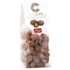 Pist\u00ec Pistì - Chiccosi - Pistachio Beans Covered with Extra Dark Chocolate - Fine Pastry Hand Wrapped - Avvenice