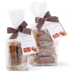 Pist\u00ec Pistì - Pieces of Crunchy with Sicilian Hazelnuts - Fine Pastry in Envelope with Bow - 100 g - Avvenice^ Sweets