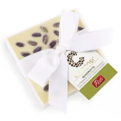 Pist\u00ec Pistì - Quadrotto Chocolate - White Chocolate with Whole Pistachios - Fine Pastry Hand Wrapped - Avvenice^ Sweets