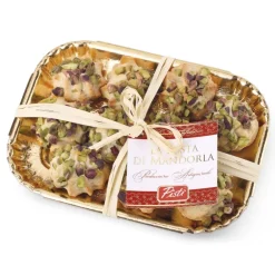 Pist\u00ec Pistì - Sicilian Almond Paste with Pistachio - Fine Pastry in Elegance Tray - Avvenice