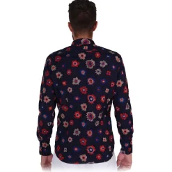 Poggianti 1958 Poggianti 1985 - Blue Soft Collar Fantasy Shirt - Handmade in Italy - New Luxury Exclusive Collection - Avvenice