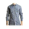 Poggianti 1958 Poggianti 1985 - Checked Shirt with Denim Contrasts - Handmade in Italy - New Luxury Exclusive Collection - Avvenice^ Shirts