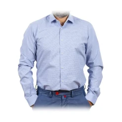 Poggianti 1958 Poggianti 1985 - Classic Shirt with White Inserts - Handmade in Italy - New Luxury Exclusive Collection - Avvenice