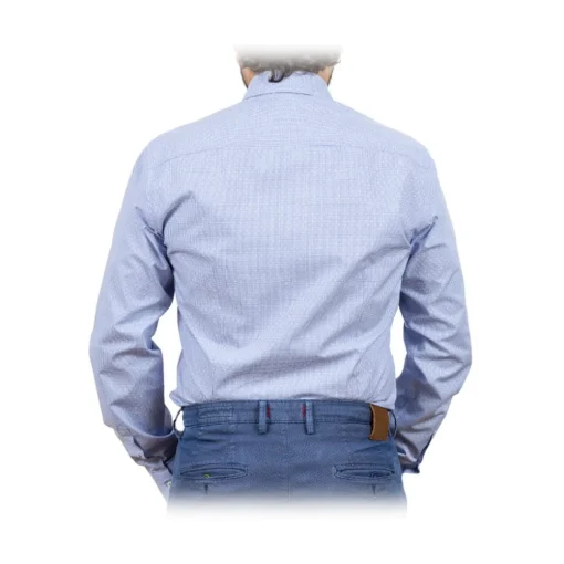 Poggianti 1958 Poggianti 1985 - Classic Shirt with White Inserts - Handmade in Italy - New Luxury Exclusive Collection - Avvenice