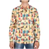 Poggianti 1958 Poggianti 1985 - Fantasy Shirt Korean Collar Multicolor - Handmade in Italy - New Luxury Exclusive Collection - Avvenice^ Shirts