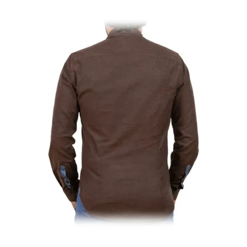 Poggianti 1958 Poggianti 1985 - Flannel Shirt with Fantasy Contrasts - Handmade in Italy - New Luxury Exclusive Collection - Avvenice