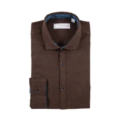 Poggianti 1958 Poggianti 1985 - Flannel Shirt with Fantasy Contrasts - Handmade in Italy - New Luxury Exclusive Collection - Avvenice