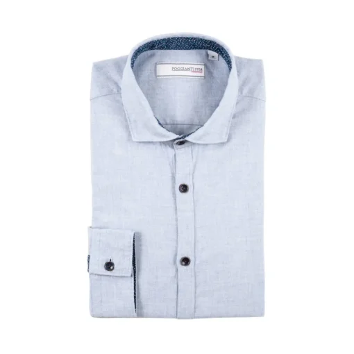 Poggianti 1958 Poggianti 1985 - Flannel Shirt with Fantasy Contrasts - Handmade in Italy - New Luxury Exclusive Collection - Avvenice^ Shirts