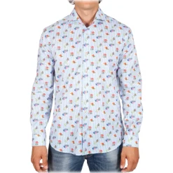 Poggianti 1958 Poggianti 1985 - French Collar Fancy Shirt - Handmade in Italy - New Luxury Exclusive Collection - Avvenice^ Shirts