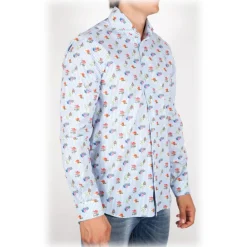 Poggianti 1958 Poggianti 1985 - French Collar Fancy Shirt - Handmade in Italy - New Luxury Exclusive Collection - Avvenice^ Shirts