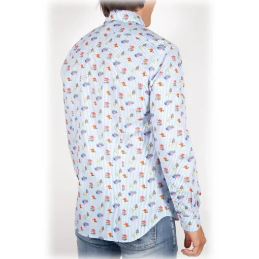 Poggianti 1958 Poggianti 1985 - French Collar Fancy Shirt - Handmade in Italy - New Luxury Exclusive Collection - Avvenice^ Shirts