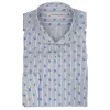 Poggianti 1958 Poggianti 1985 - Light Blue / White Patterned Soft Collar Shirt - Handmade in Italy - New Luxury Exclusive Collection - Avvenice^ Shirts