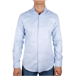 Poggianti 1958 Poggianti 1985 - Light Blue Oxford French Collar Shirt - Handmade in Italy - New Luxury Exclusive Collection - Avvenice^ Shirts