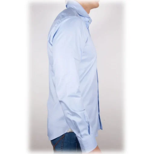 Poggianti 1958 Poggianti 1985 - Light Blue Oxford French Collar Shirt - Handmade in Italy - New Luxury Exclusive Collection - Avvenice^ Shirts