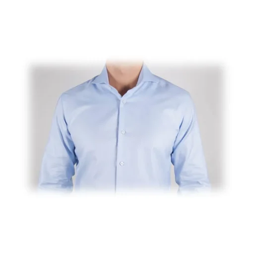 Poggianti 1958 Poggianti 1985 - Light Blue Oxford French Collar Shirt - Handmade in Italy - New Luxury Exclusive Collection - Avvenice^ Shirts