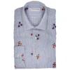 Poggianti 1958 Poggianti 1985 - Light Blue Soft Collar Fantasy Shirt - Handmade in Italy - New Luxury Exclusive Collection - Avvenice