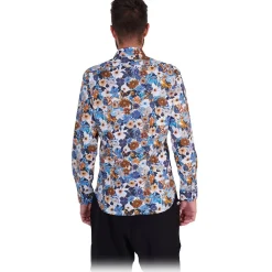 Poggianti 1958 Poggianti 1985 - Light Blue Soft Collar Fantasy Shirt - Handmade in Italy - New Luxury Exclusive Collection - Avvenice^ Shirts