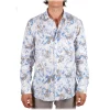 Poggianti 1958 Poggianti 1985 - Linen Fantasy Shirt French Collar - Handmade in Italy - New Luxury Exclusive Collection - Avvenice