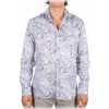 Poggianti 1958 Poggianti 1985 - Linen Fantasy Shirt French Collar - Handmade in Italy - New Luxury Exclusive Collection - Avvenice^ Shirts
