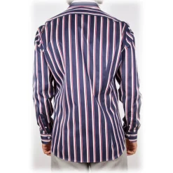 Poggianti 1958 Poggianti 1985 - Multicolor Soft Collar Shirt - Handmade in Italy - New Luxury Exclusive Collection - Avvenice