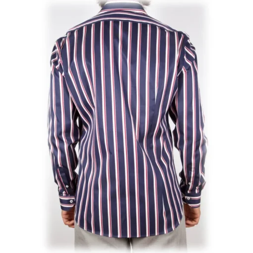 Poggianti 1958 Poggianti 1985 - Multicolor Soft Collar Shirt - Handmade in Italy - New Luxury Exclusive Collection - Avvenice