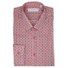 Poggianti 1958 Poggianti 1985 - Red Stiff Collar Patterned Shirt - Handmade in Italy - New Luxury Exclusive Collection - Avvenice^ Shirts