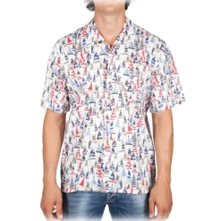 Poggianti 1958 Poggianti 1985 - Short Sleeve Fantasy Shirt - Handmade in Italy - New Luxury Exclusive Collection - Avvenice^ Shirts