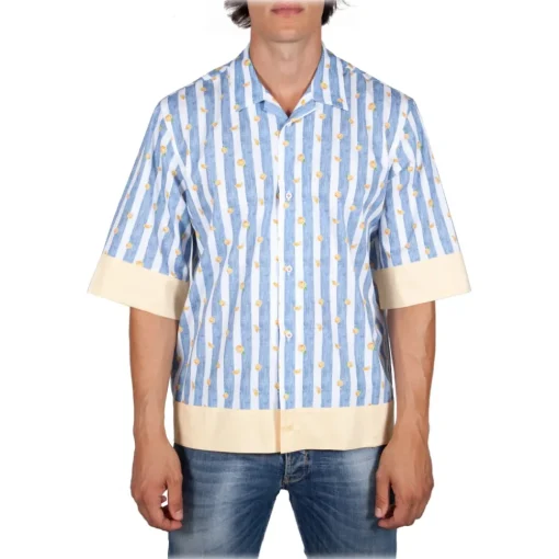 Poggianti 1958 Poggianti 1985 - Short Sleeve Fantasy Shirt - Handmade in Italy - New Luxury Exclusive Collection - Avvenice^ Shirts