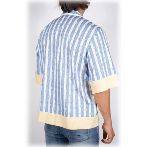 Poggianti 1958 Poggianti 1985 - Short Sleeve Fantasy Shirt - Handmade in Italy - New Luxury Exclusive Collection - Avvenice^ Shirts
